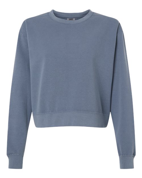 Comfort Colors Women's Garment-Dyed Mid-Length Crewneck Sweatshirt 1566L