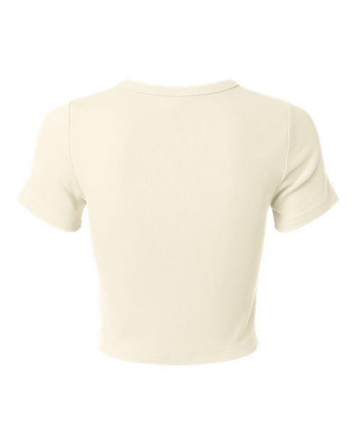 American Apparel Women's Baby Rib Cropped Tee BR210