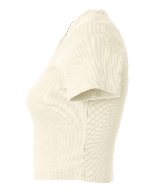 American Apparel Women's Baby Rib Cropped Tee BR210