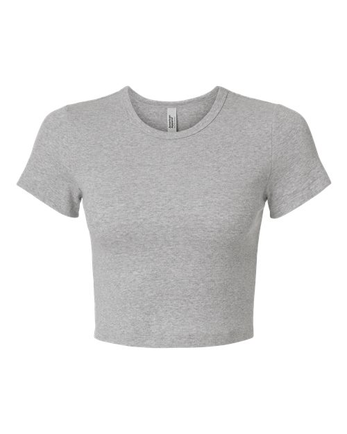 American Apparel Women's Baby Rib Cropped Tee BR210