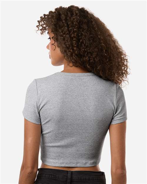 American Apparel Women's Baby Rib Cropped Tee BR210