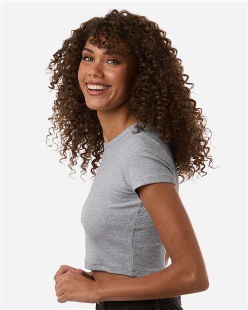 American Apparel Women's Baby Rib Cropped Tee BR210