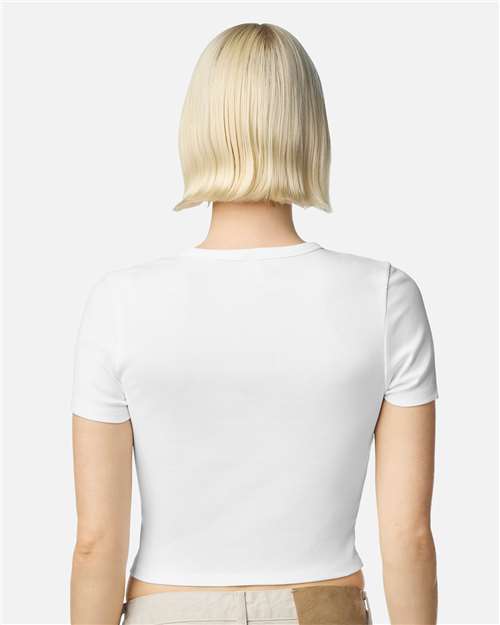 American Apparel Women's Baby Rib Cropped Tee BR210