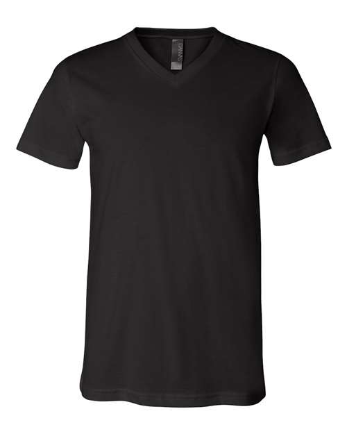 BELLA + CANVAS Unisex Jersey V-Neck Tee 3005 - Black