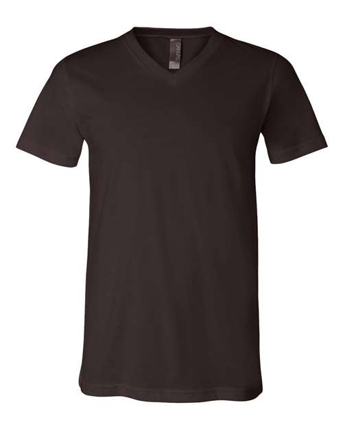 BELLA + CANVAS Unisex Jersey V-Neck Tee 3005 - Brown