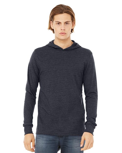 BELLA + CANVAS Unisex Jersey Hooded Long Sleeve Tee 3512