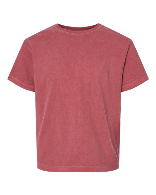 Comfort Colors Youth Garment-Dyed Heavyweight T-Shirt 9018 - Crimson