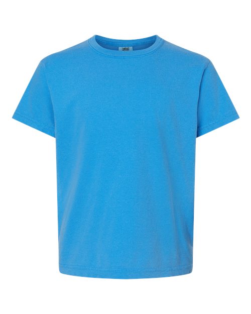 Comfort Colors Youth Garment-Dyed Heavyweight T-Shirt 9018 - Royal Caribe