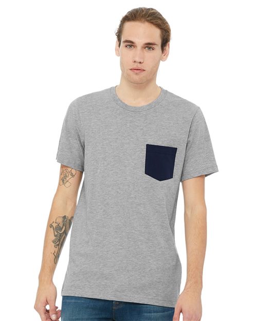 BELLA + CANVAS Men's Jersey Pocket Tee 3021