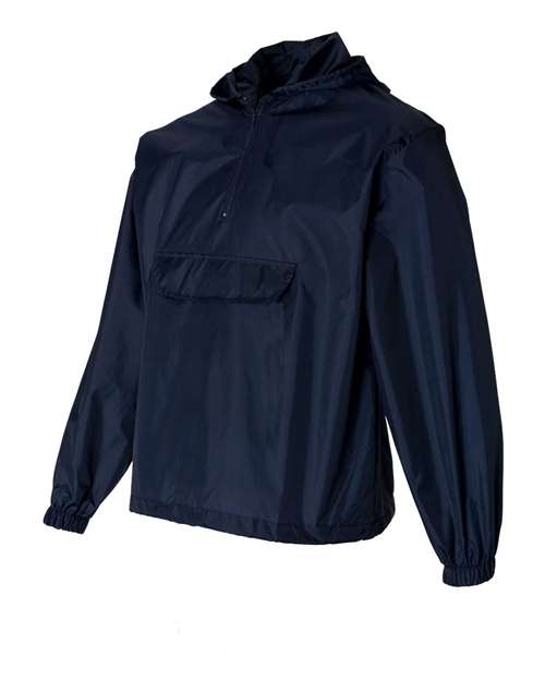 Augusta Sportswear Unisex Packable Half-Zip Hooded Pullover Jacket 3130