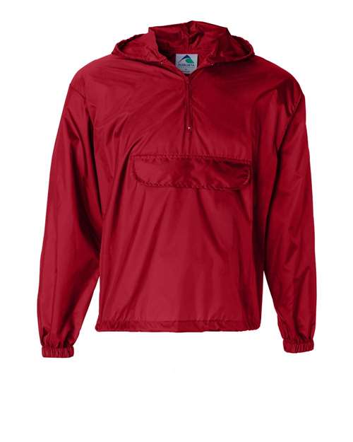 Augusta Sportswear Unisex Packable Half-Zip Hooded Pullover Jacket 3130