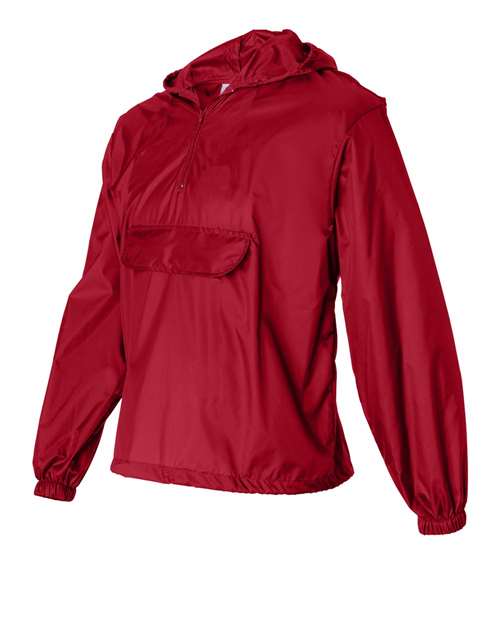 Augusta Sportswear Unisex Packable Half-Zip Hooded Pullover Jacket 3130