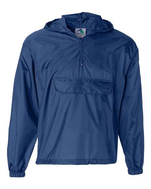 Augusta Sportswear Unisex Packable Half-Zip Hooded Pullover Jacket 3130