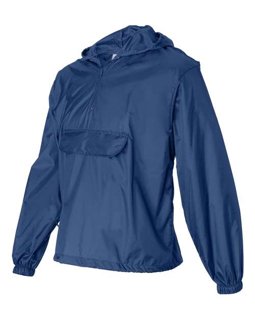 Augusta Sportswear Unisex Packable Half-Zip Hooded Pullover Jacket 3130