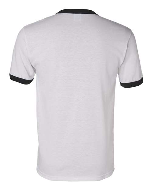 Augusta Sportswear Unisex 50/50 Ringer T-Shirt 710 - White/ Black
