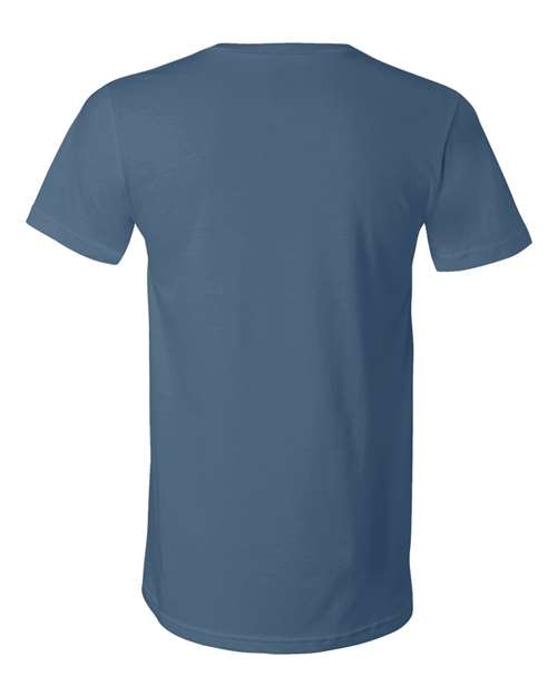 BELLA + CANVAS Unisex Jersey V-Neck Tee 3005 - Steel Blue