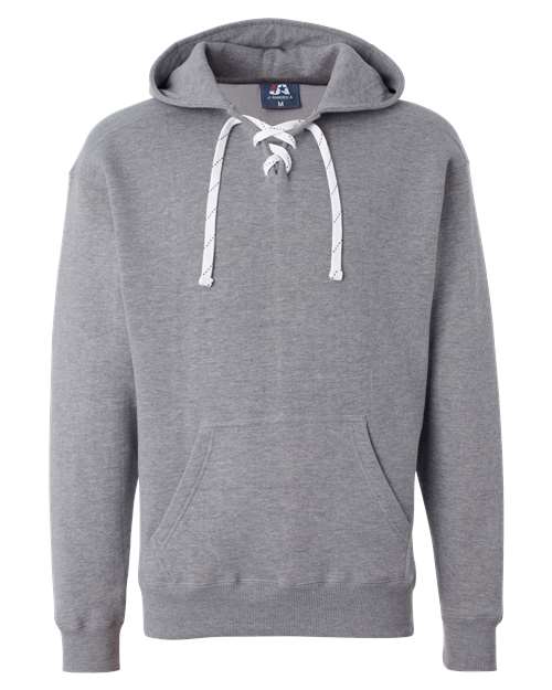 J. America Men's Sport Lace Hooded Sweatshirt 8830 - Oxford