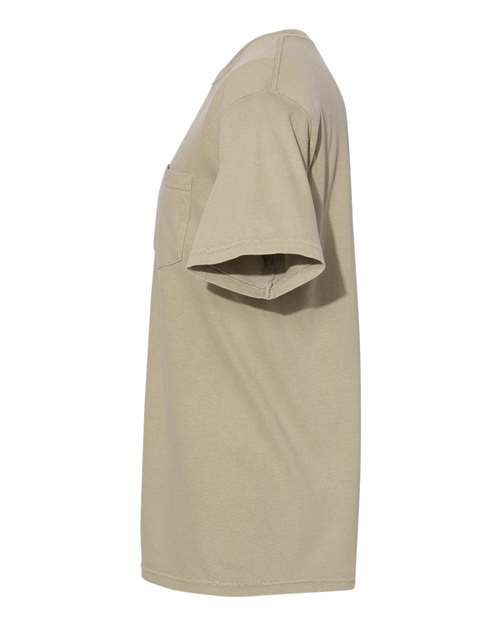 Comfort Colors Unisex Garment-Dyed Heavyweight Pocket T-Shirt 6030 - Khaki