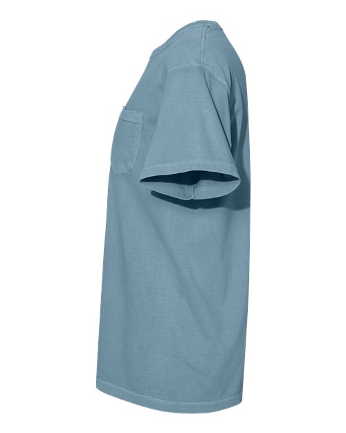 Comfort Colors Unisex Garment-Dyed Heavyweight Pocket T-Shirt 6030 - Ice Blue