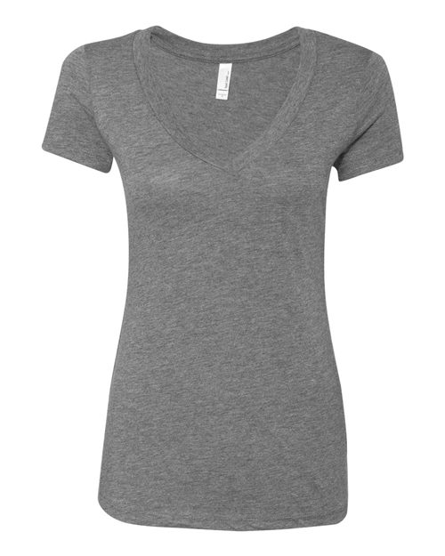 Next Level Women’s Triblend Deep V-Neck T-Shirt 6740