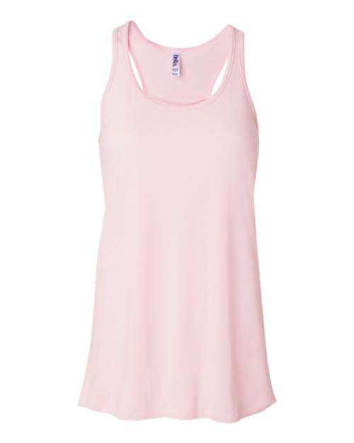 BELLA + CANVAS Women's Flowy Racerback Tank 8800 - Soft Pink