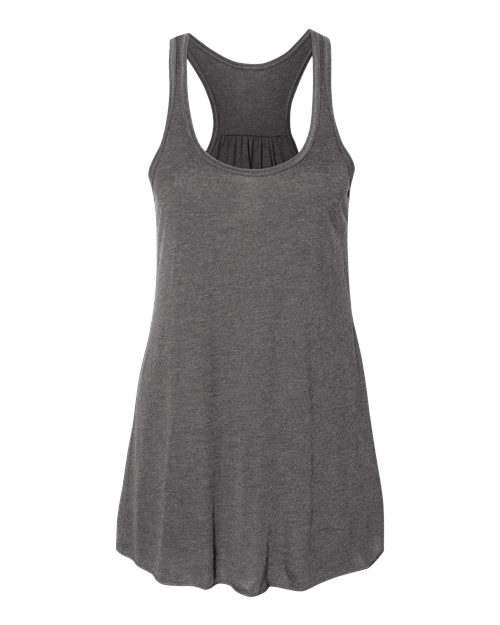 BELLA + CANVAS Women's Flowy Racerback Tank 8800 - Dark Grey Heather