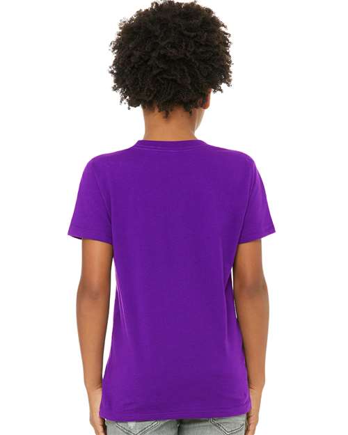 BELLA + CANVAS Youth Jersey Tee 3001Y - Team Purple