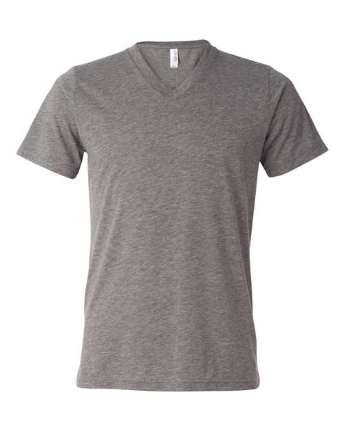 BELLA + CANVAS Unisex Triblend V-Neck Tee 3415 - Grey Triblend