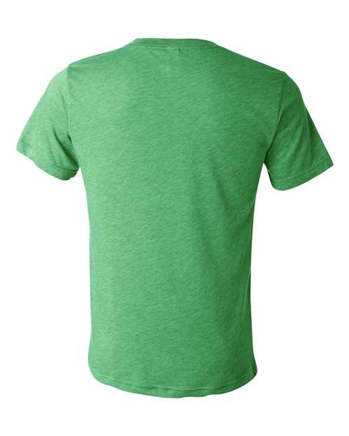 BELLA + CANVAS Unisex Triblend V-Neck Tee 3415 - Green Triblend