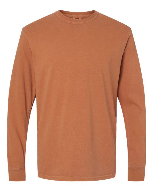 Comfort Colors Unisex Garment-Dyed Heavyweight Long Sleeve T-Shirt 6014 - Yam