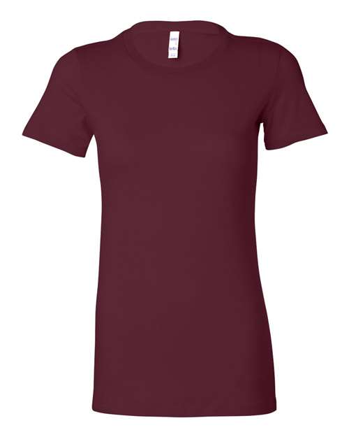 BELLA + CANVAS Women's Slim Fit Tee 6004 - Maroon