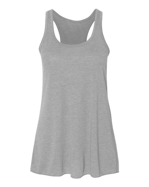 BELLA + CANVAS Women's Flowy Racerback Tank 8800 - Athletic Heather