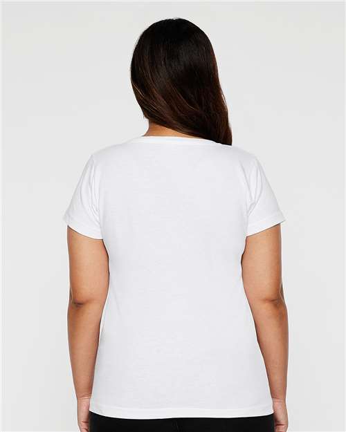 LAT Women's Fine Jersey Tee 3516 - White