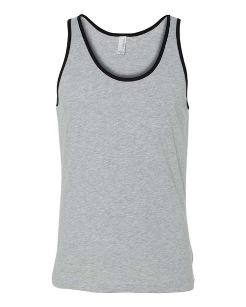 BELLA + CANVAS Jersey Tank 3480 - Athletic Heather/ Black