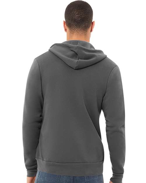 BELLA + CANVAS Unisex Sponge Fleece Full-Zip Hoodie Sweatshirt 3739 - Asphalt