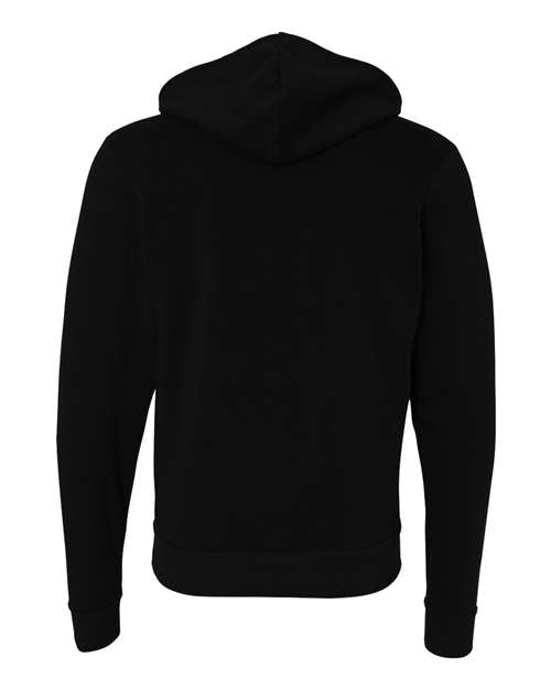 BELLA + CANVAS Unisex Sponge Fleece Full-Zip Hoodie Sweatshirt 3739 - Black