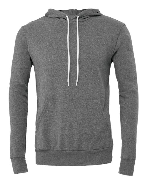 BELLA + CANVAS Unisex Sponge Fleece Hoodie Sweatshirt 3719 - Deep Heather