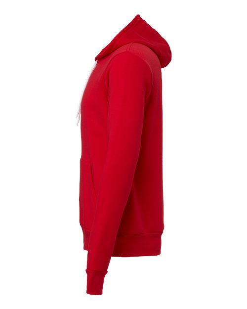 BELLA + CANVAS Unisex Sponge Fleece Hoodie Sweatshirt 3719 - Red