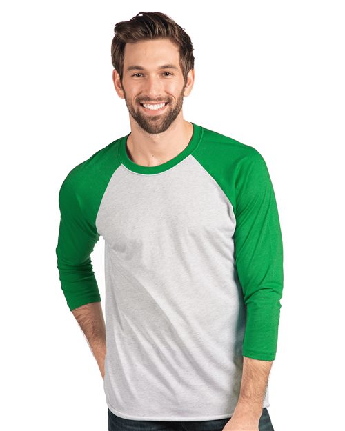 Next Level Unisex Triblend Three-Quarter Raglan T-Shirt 6051