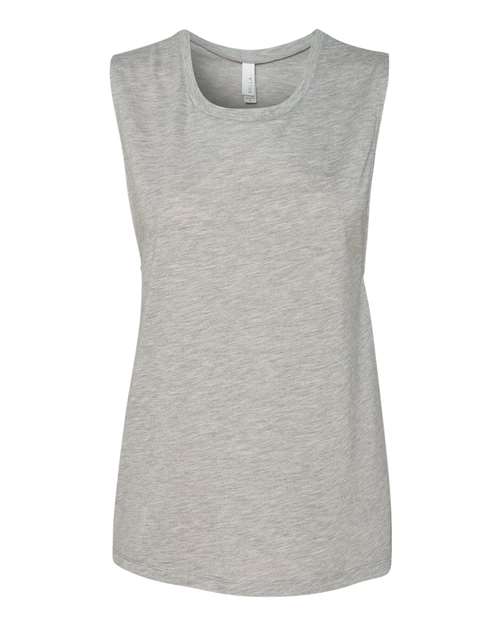 BELLA + CANVAS Women's Flowy Scoop Muscle Tank 8803 - Athletic Heather