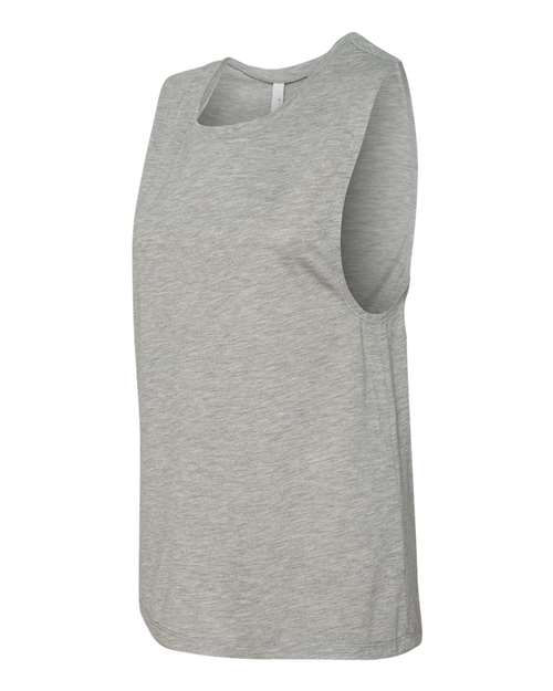 BELLA + CANVAS Women's Flowy Scoop Muscle Tank 8803 - Athletic Heather