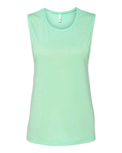 BELLA + CANVAS Women's Flowy Scoop Muscle Tank 8803 - Mint