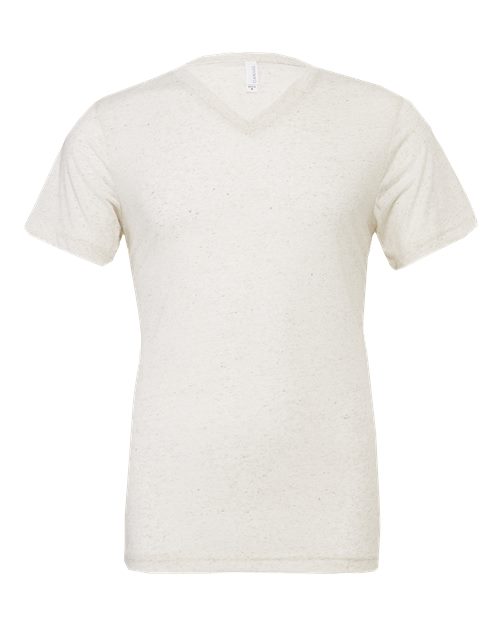BELLA + CANVAS Unisex Triblend V-Neck Tee 3415 - Oatmeal Triblend