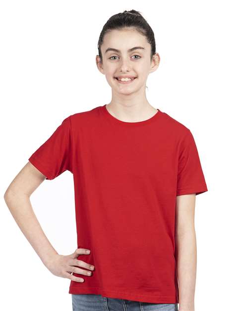 Next Level Youth Cotton T-Shirt 3310 - Red