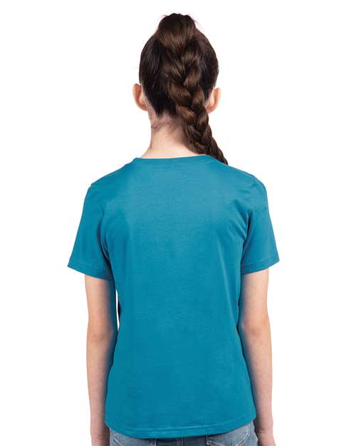 Next Level Youth Cotton T-Shirt 3310 - Turquoise