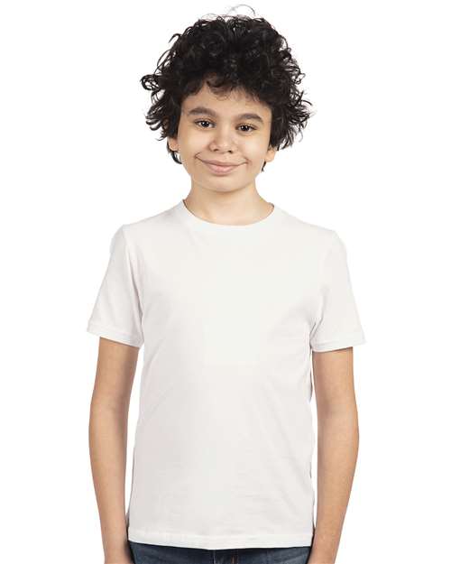 Next Level Youth Cotton T-Shirt 3310 - White
