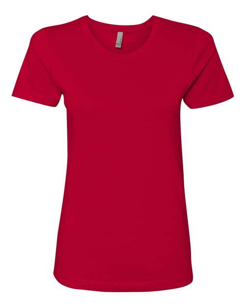Next Level Women’s Cotton T-Shirt 3900 - Red
