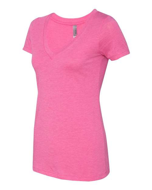 Next Level Women’s Triblend Deep V-Neck T-Shirt 6740