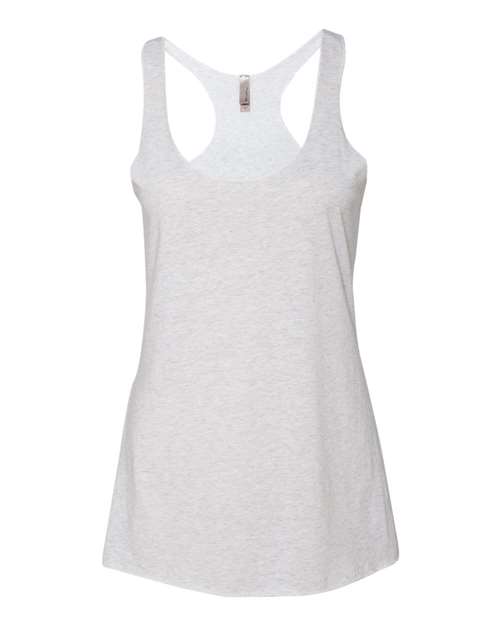 Next Level Women’s Triblend Racerback Tank 6733 - Heather White