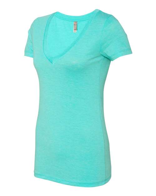 Next Level Women’s Triblend Deep V-Neck T-Shirt 6740